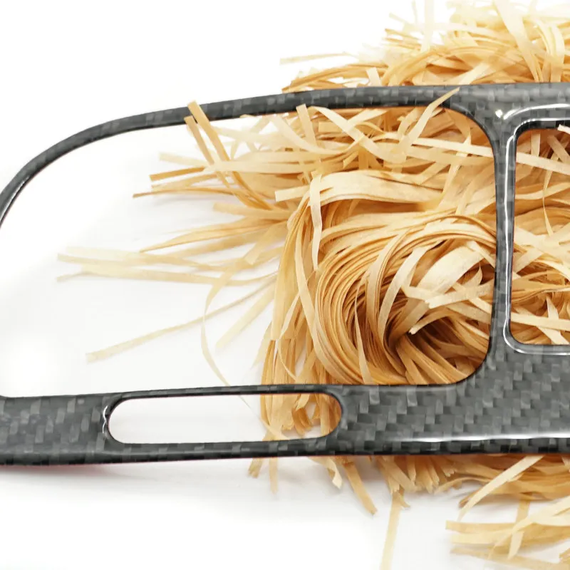 ألياف الكربون الناعمة لشركة فولكس فاجن جولف 6 MK6 2010 2011 2012 2013 سيارة الداخلية مركز وحدة التحكم تكييف الهواء منفذ تنفيس ملصق الكسوة #3