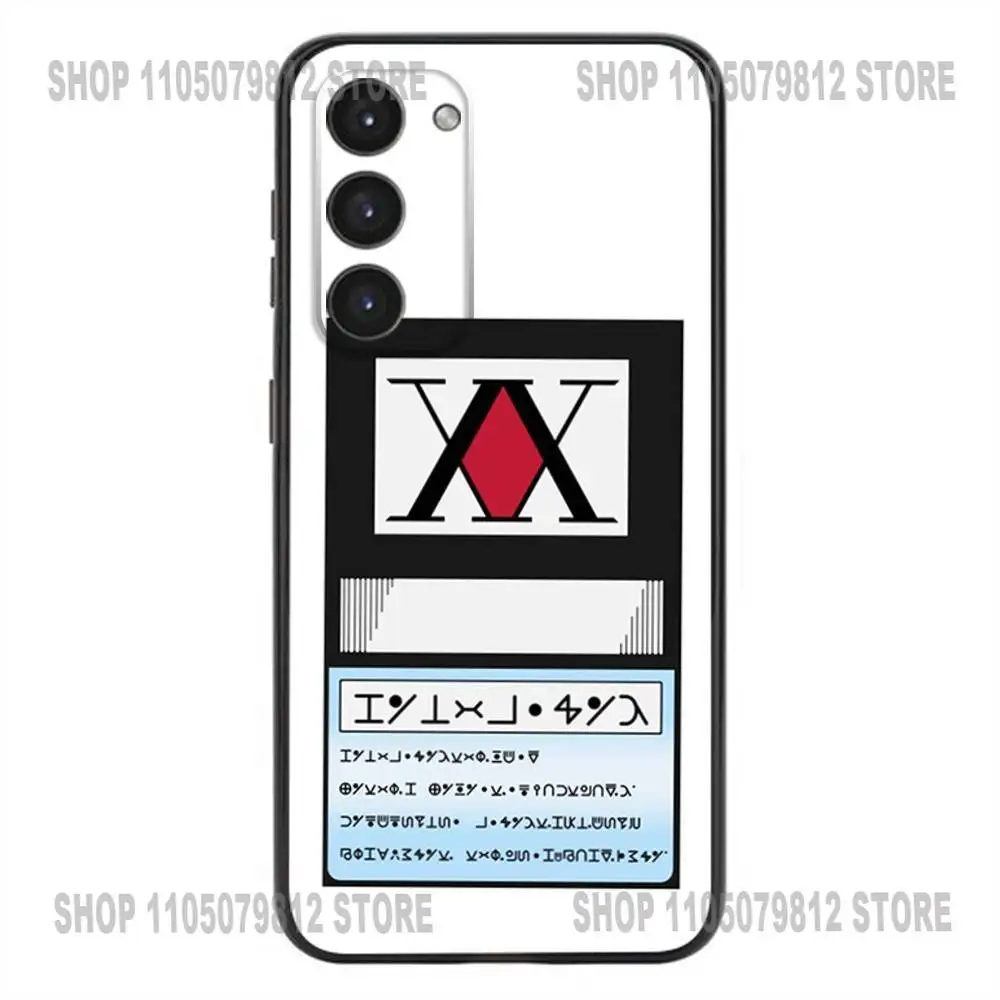 حافظة هاتف ترخيص Hxh Hunter X Hunter لهاتف سامسونج جالاكسي A20,21s,22,31,32,52,53,72,73,80,91 غطاء أسود من السيليكون الناعم