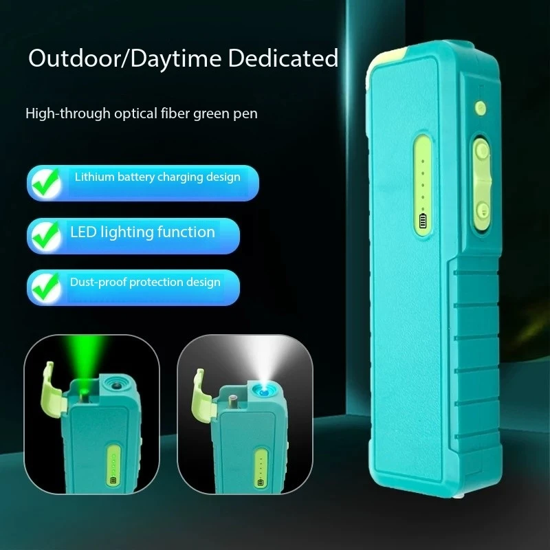 

2025 New Rechargeable 15-50mw Green Light Tester VFL Cable Fiber Optic Laser Visual Fault Locator