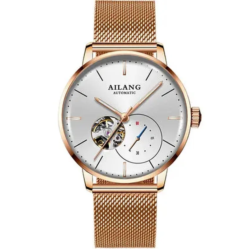 AILANG8628 Watch for Men Authentic Brand Automatic Mechanical Watch Waterproof Tourbillon Simple Business Ultra-Thin Wristwatch