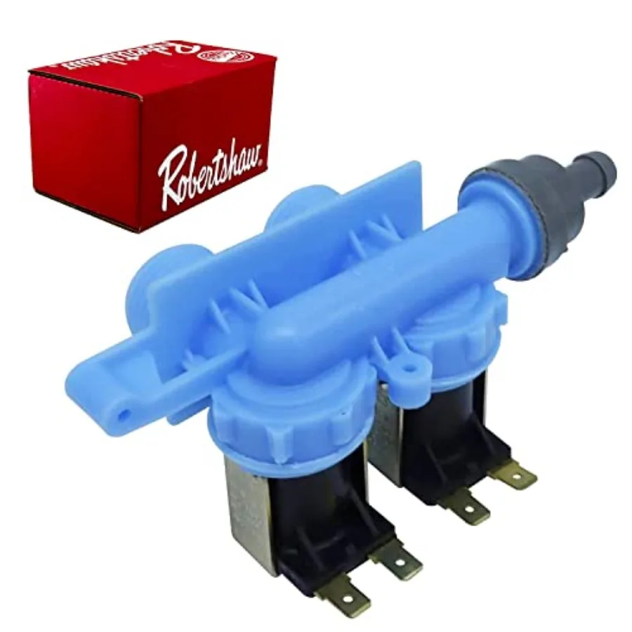 

[8181694 Valve OEM Mania] 8181694 NEW OEM Produced for Whirlpool Washer Water Inlet Valve by Robertshaw Replacement Part
