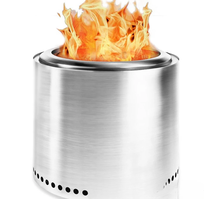

Stainless steel, LARGE, wood stove, patio, camping, portable.