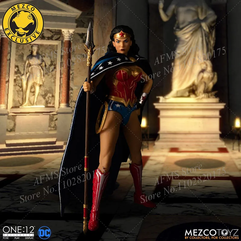 Mezco-figura de acción coleccionable a escala 1/12, modelo de princesa Wonder Woman, Diana de Themyscira, conjunto completo de 6 pulgadas, mujer soldado