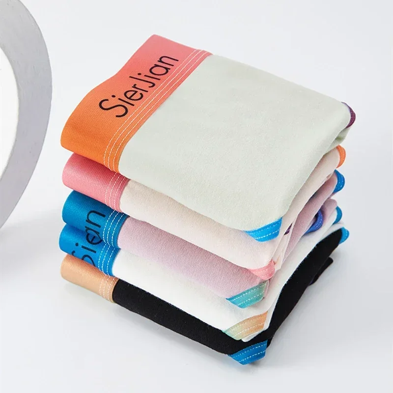 코튼 팬티 여성 섹시한 편지 벨트 속옷 간단한 스타일 중반 허리 팬티 통기성 팬티 여성 소프트 친밀한 란제리