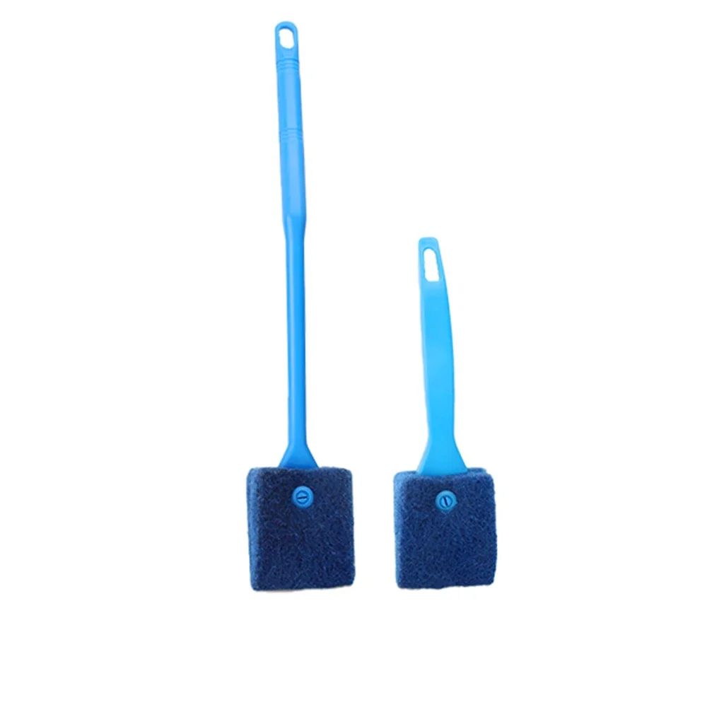 Brosses de nettoyage d'aquarium en verre acrylique, outils de nettoyage des algues, grattoir à algues Double face, éponge, accessoires d'aquarium