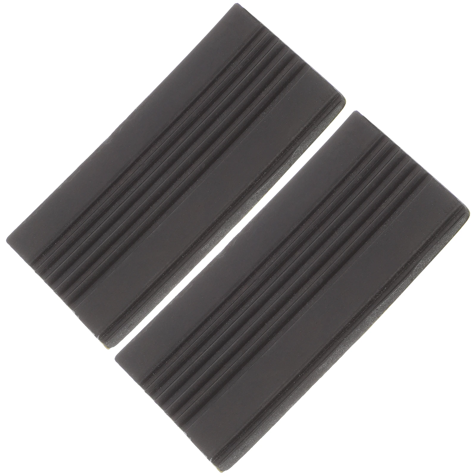 

2 Pcs Non-slip Rubber Pad Anti Mat for Drums Pedal Parts Guards Pads Floor Back