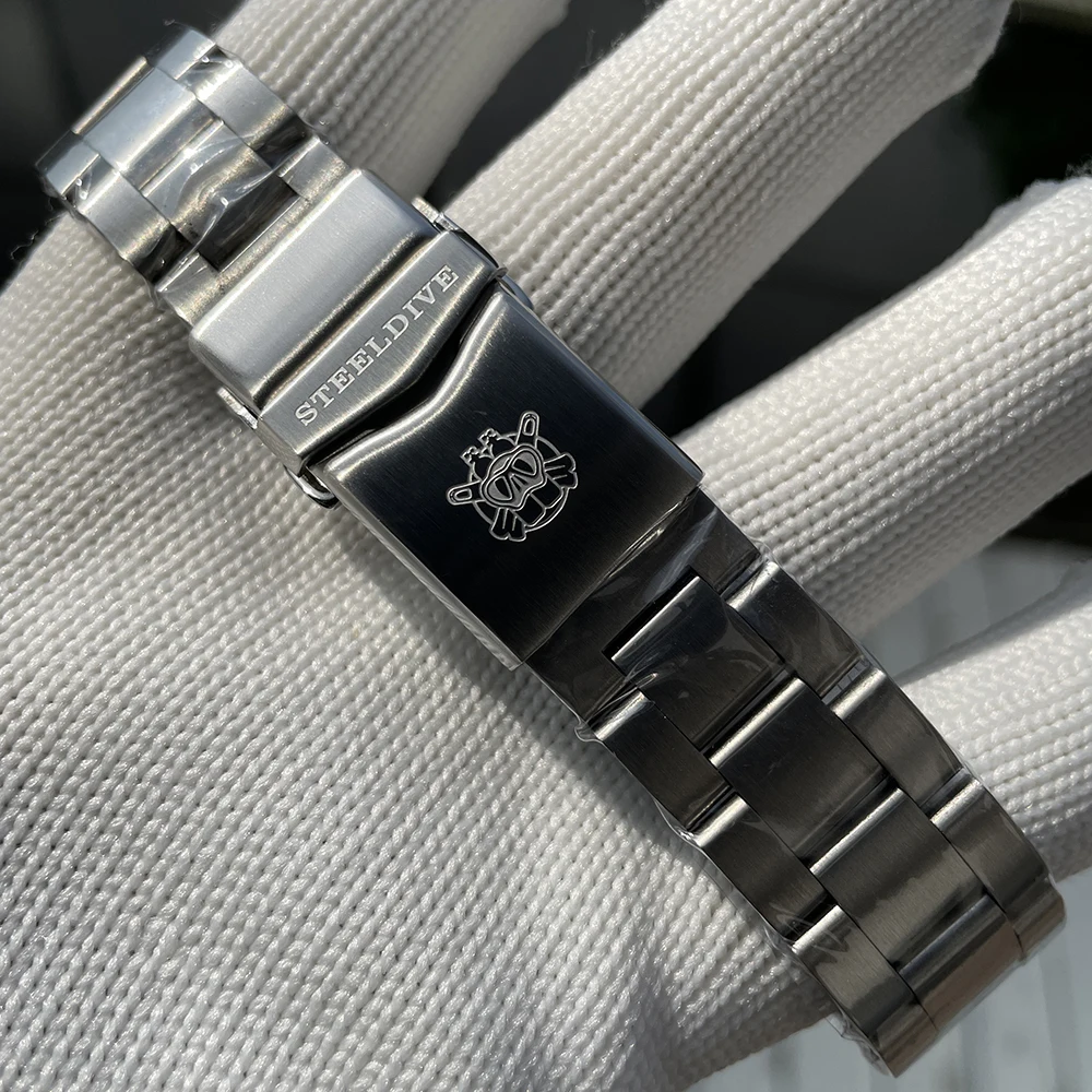 SteelinstrucMen-Montre de Plongée Mécanique et existent, Montre-Bracelet Étanche à 200m, Verre Saphir et Céramique, Lunette NH35, 45mm