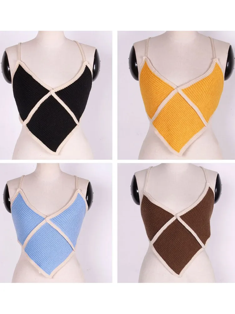 2026 verão moda sólida espartilho lingerie topo senhoras cinta de malha magro camisola americano retro sem costas praia sexy regata