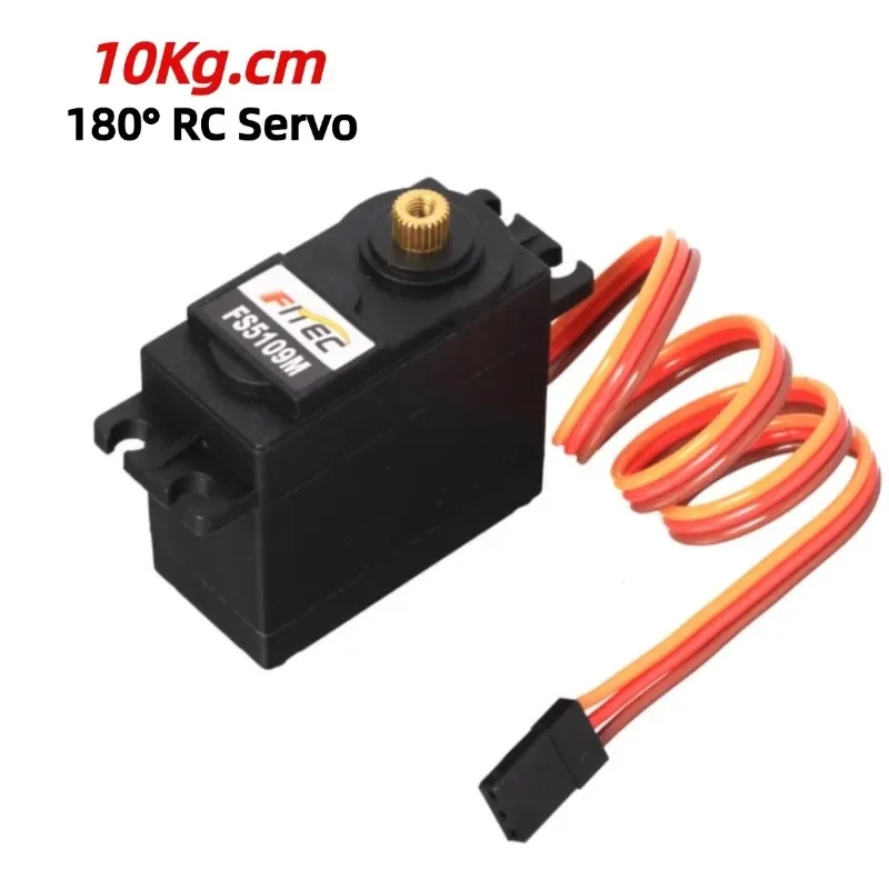 Feetech FS5109M 180° Control Metal Gear Standard Size Servo RC DIY Education Smart Car 10Kg.cm Servo Drive Motor Plastic Parts