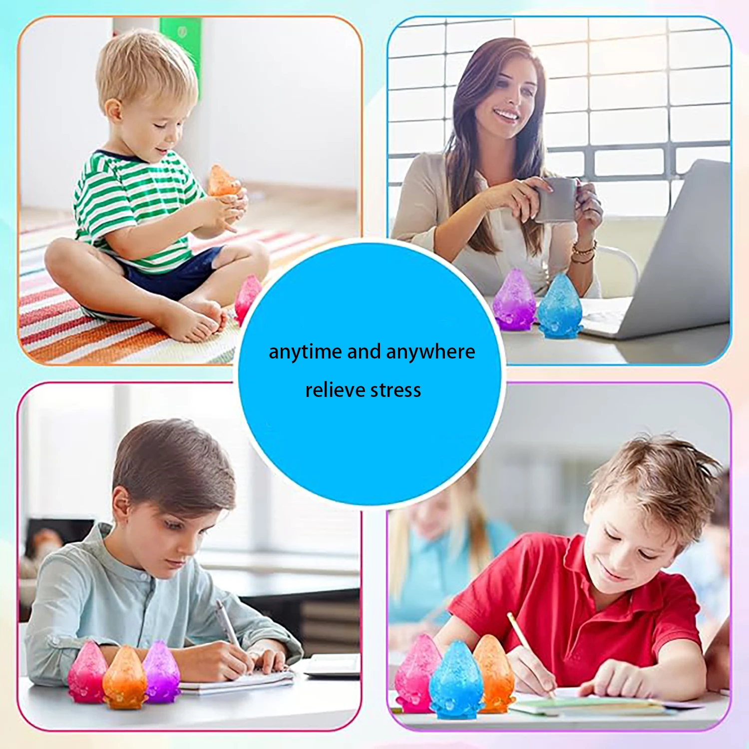 Dromerige waterdruppel Maltose knijpmuziek, draagbaar hulpmiddel voor het verlichten en ventileren van vingers