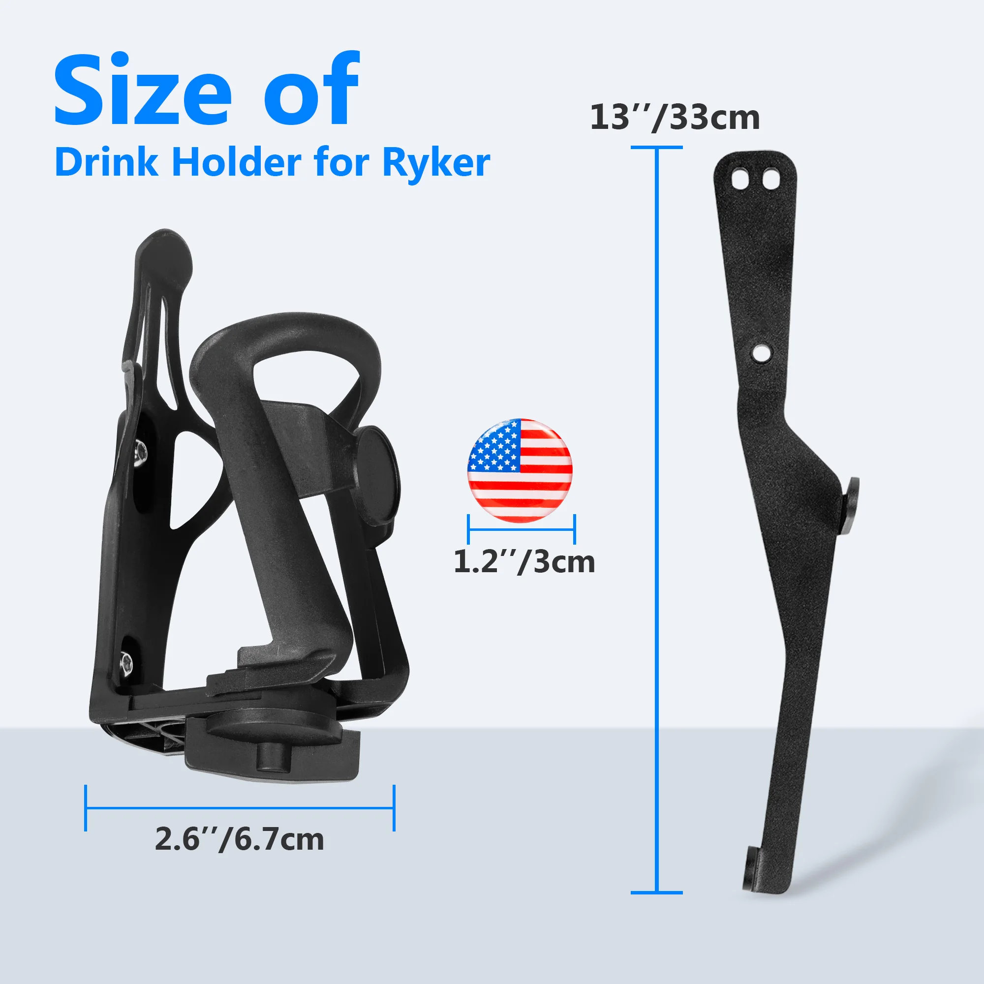 For Can-Am Ryker 2019-2025 All Models (600/900/Rally & Sport) Adjustable Cup Holder, Driver Right-Side Mount