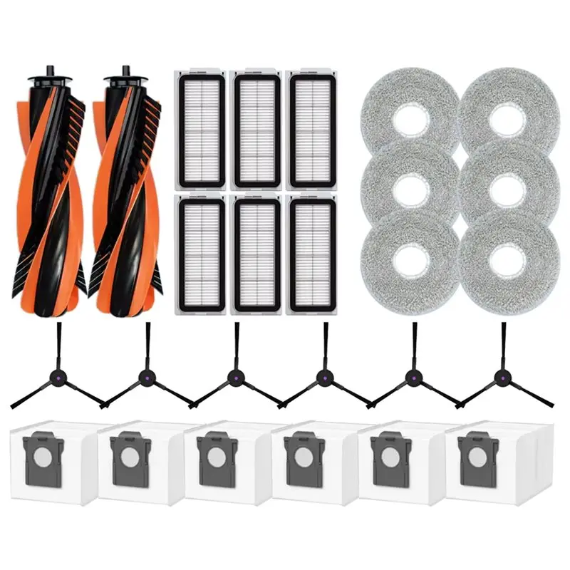 

Основная боковая щетка X11A, HEPA-фильтр, насадка для влажной уборки, мешок для сбора пыли для Cecotec Conga X70, запасные части и аксессуары