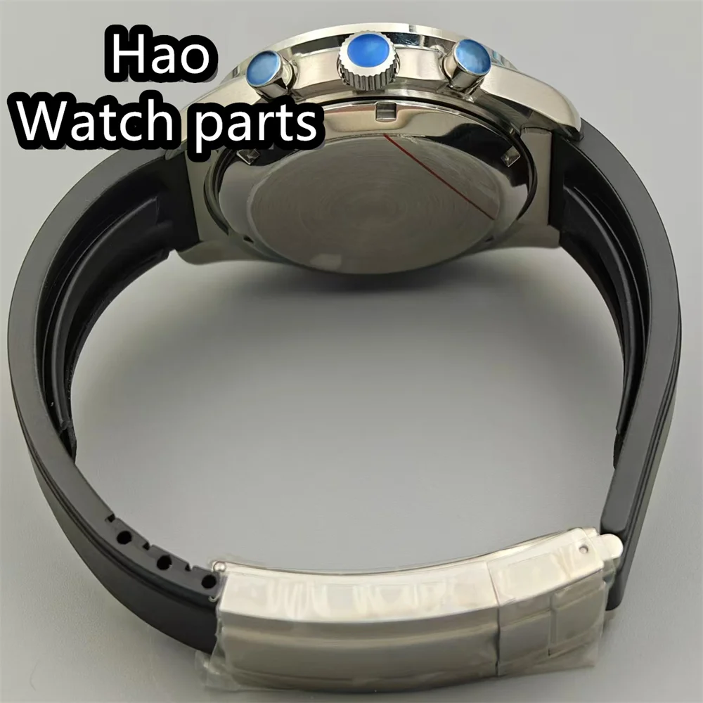 Корпус BLIGER VK63, корпус 40 мм, роскошный корпус из нержавеющей стали из стекла Coaetd, подходит для стального ремешка механизма VK63 VK64, и резинового ремешка