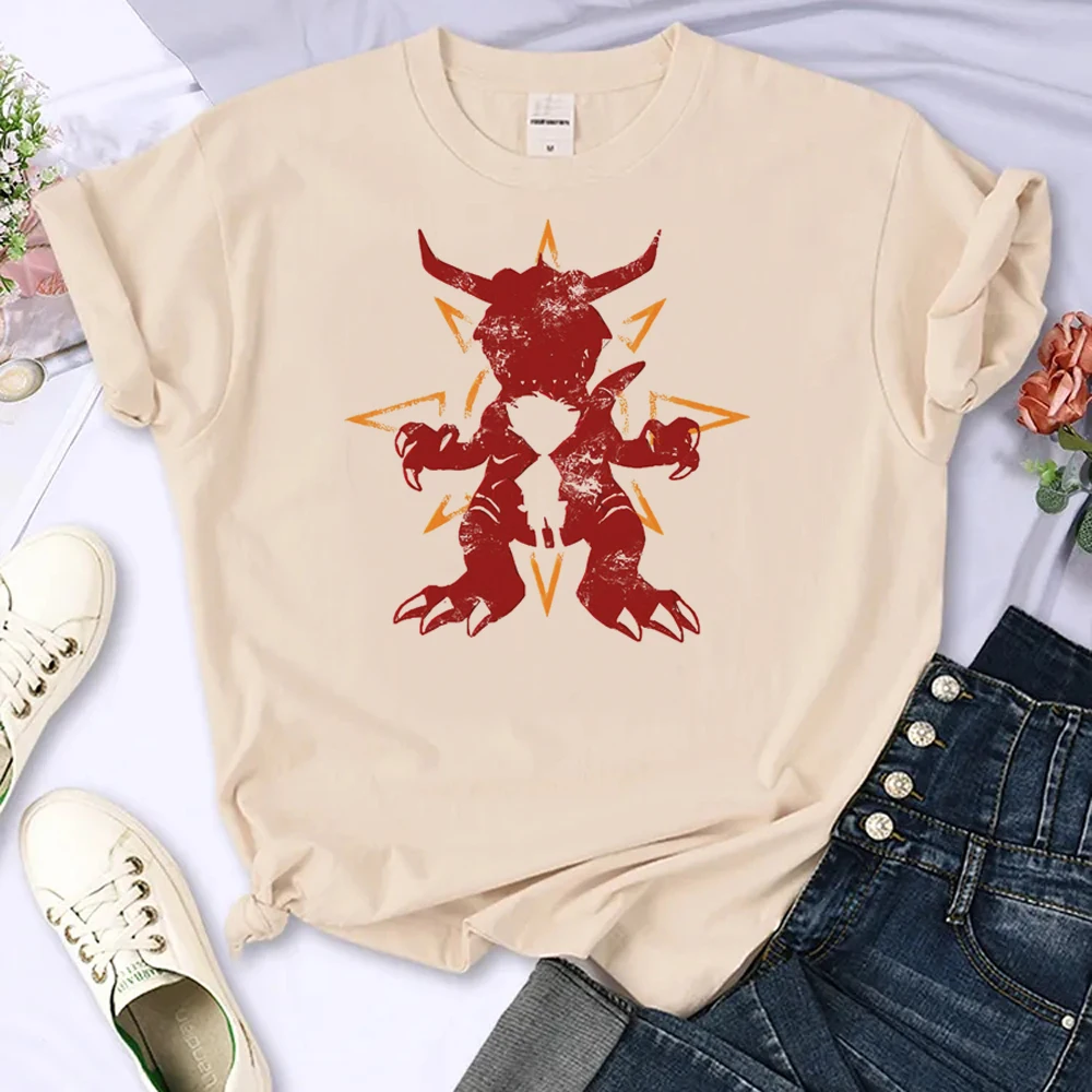 Digimon t shirt women Japanese t-shirts girl Japanese harajuku designer clothing