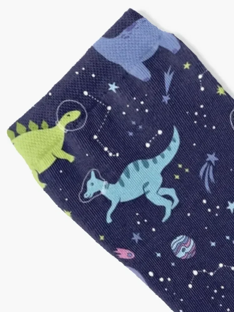 Space Dinosaurs in a Purple Sky Socks basketball loose shoes Boy Child Socks Women's