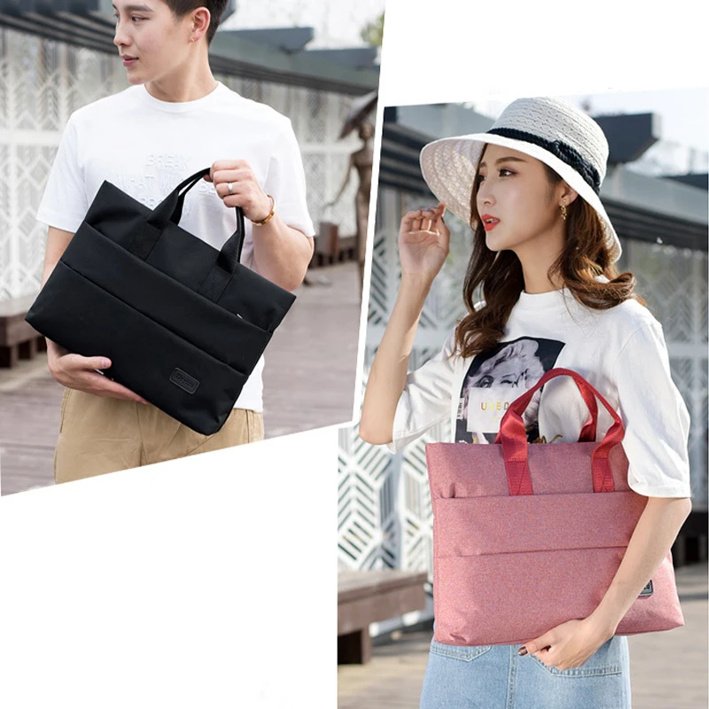 Fashion Laptop Bag 14 16in For Xiaomi MacBook Air ASUS Notebook Bag Light Briefcase Waterproof Case Women Men Business Handbag 