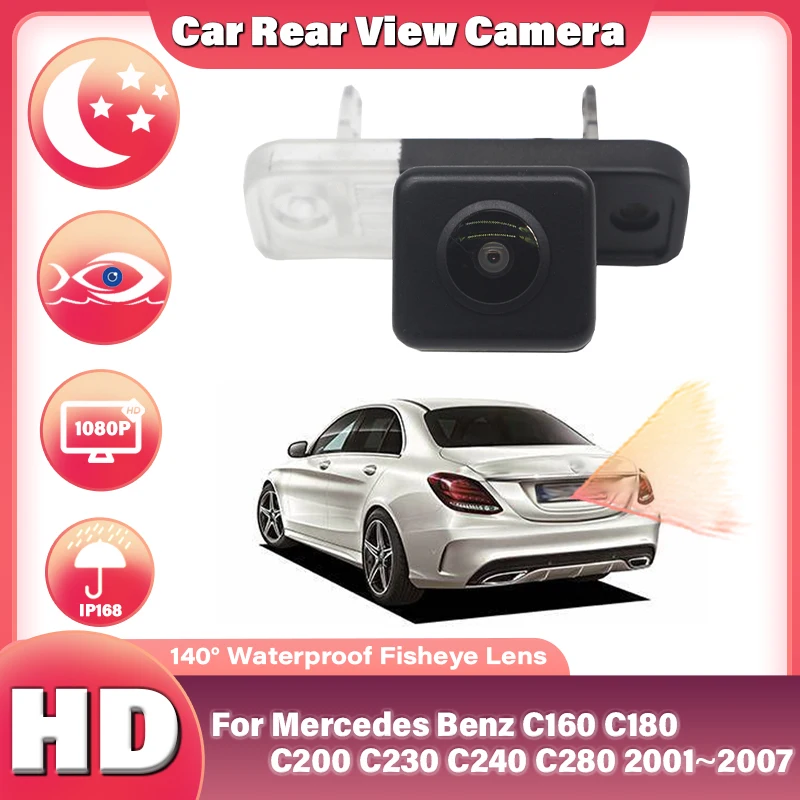 Car Rear View Backup Reverse Camera HD CCD ​For Mercedes Benz C160 C180 C200 C230 C240 C280 2001 2002 2003 2004 2005 2006 2007