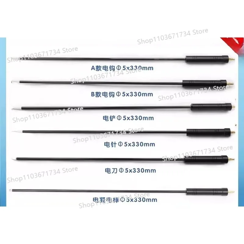

Laparoscopic Surgical Instruments, Electrocoagulation, Hook, Electric Rod, Shovel, Electric Knife, Electroacupuncture