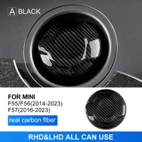 Tapa de tanque de combustible de fibra de carbono seca para MINI F55 F56 2014-2023 F57 2016-2023, cubierta de fibra de carbono dura real, accesorios decorativos para automóvil