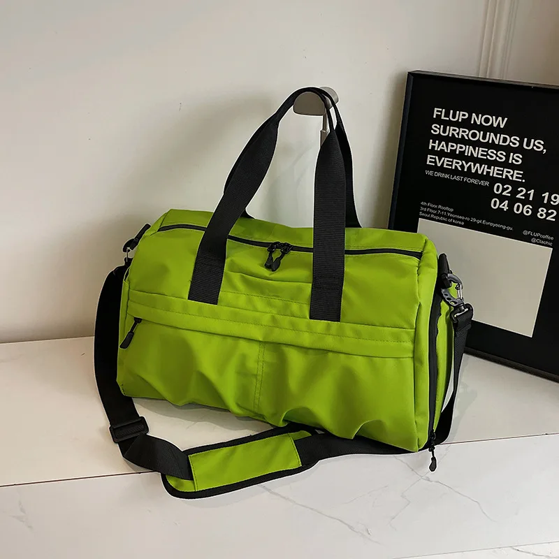 

Dry Wet Separation Large Capacity Gym Duffel Bag for Women, Portable Travel Fitness Handbag & Crossbody Luggage Bag