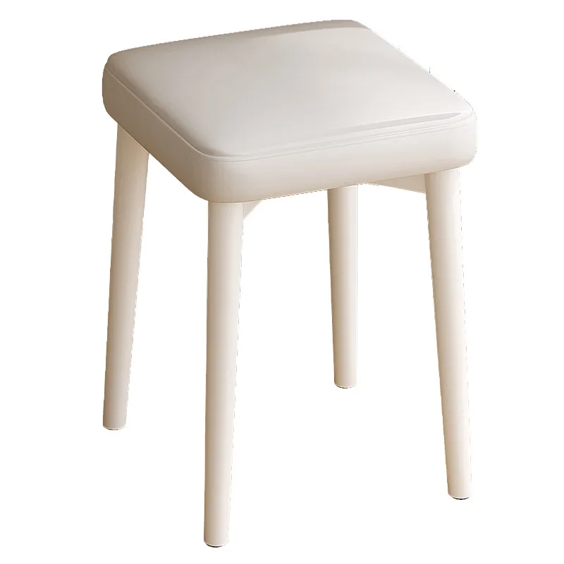 مقعد منزلي بسيط قابل للتكديس، مقعد صغير لمشاهير الإنترنت، مقعد تأجير غرفة المعيشة مع كريمي لتناول الطعام بالرياح