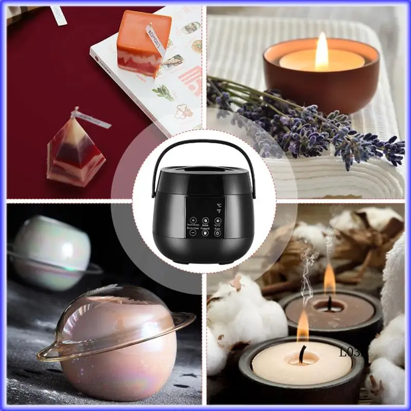 

RM-DIY Wax Melter Fit For Candle Making LED Temperature Display For Adults Beginner EU Plug