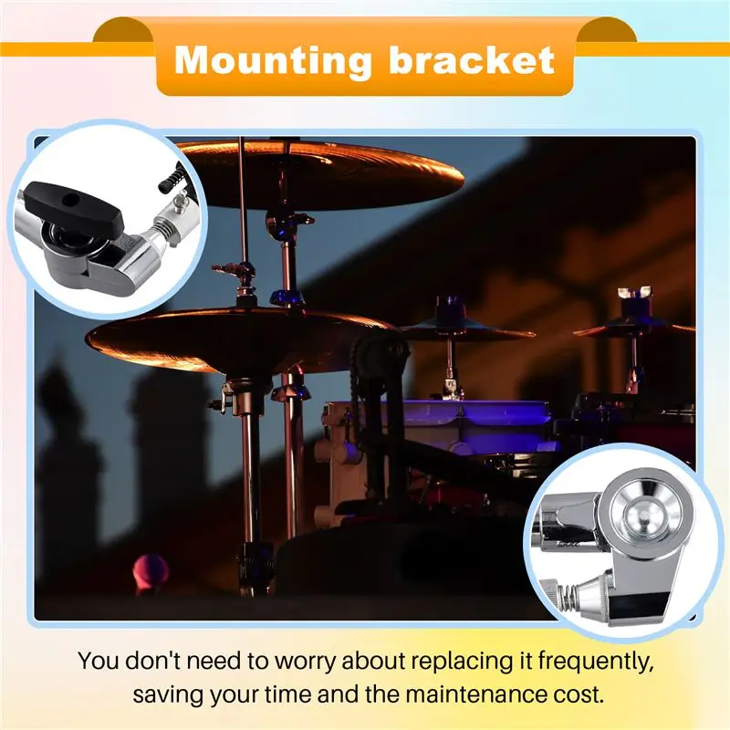 A99I-Cymbal Holder Foldable Stretchable Leg Jazz Drum Supplies Drum Hardware Professional Drum Parts Mount Holder