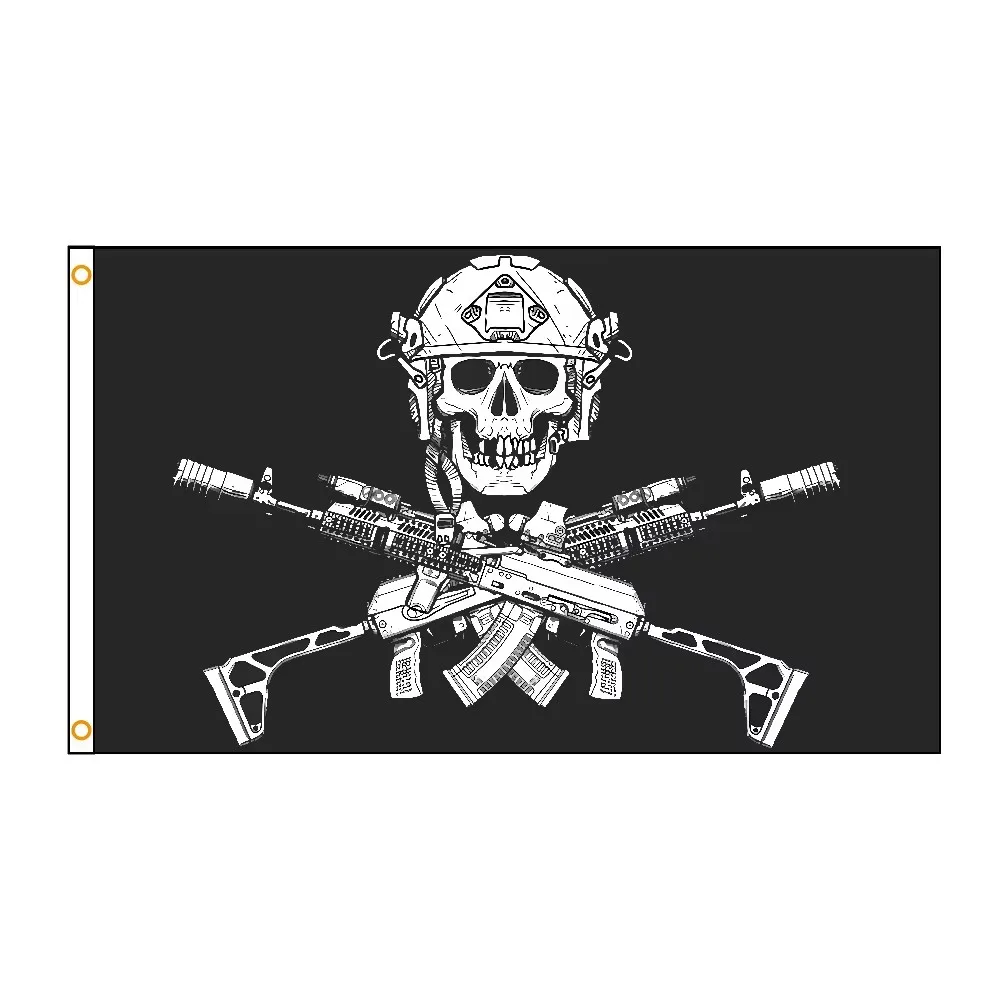 3X5FT Russian Roger Flag Polyester Banner for Garage Wall Art Out Door Decoration With Brass Grommets