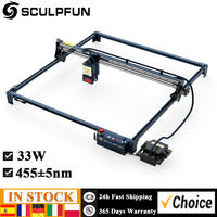 SCULPFUN S30 Ultra-33W Laser Engraving Machine 600x600mm Engraving Area Automatic Air Assist Replaceable Lens Eye Protection