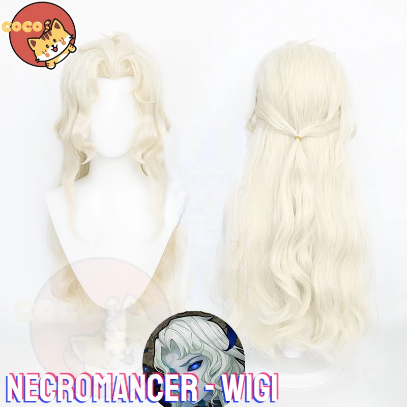 Necromancer Cosplay Wig Game Identity V Photographer Cosplay Necromancer Wig 80cm Long Gold Cosplay Wig CoCos