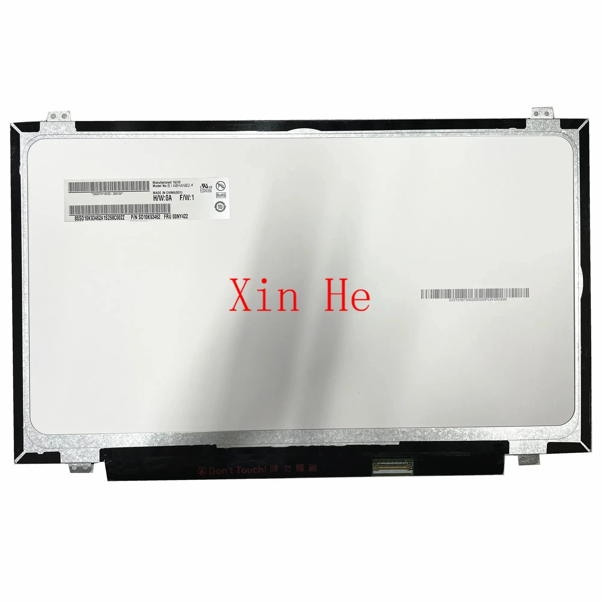 B140HAN02.4 14.0'' IPS Laptop LCD Screen 1920*1080 EDP 30 PINS Fru: 00NY422