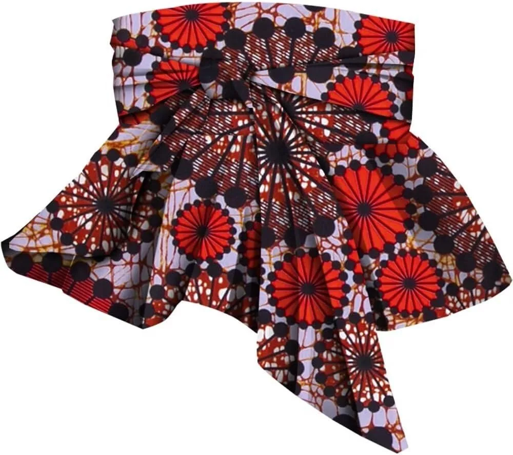 Mulheres africanas cintos de cintura impressão vintage cinto de cintura larga para topos vestido senhoras ancara saia de cintura artesanal wyb545