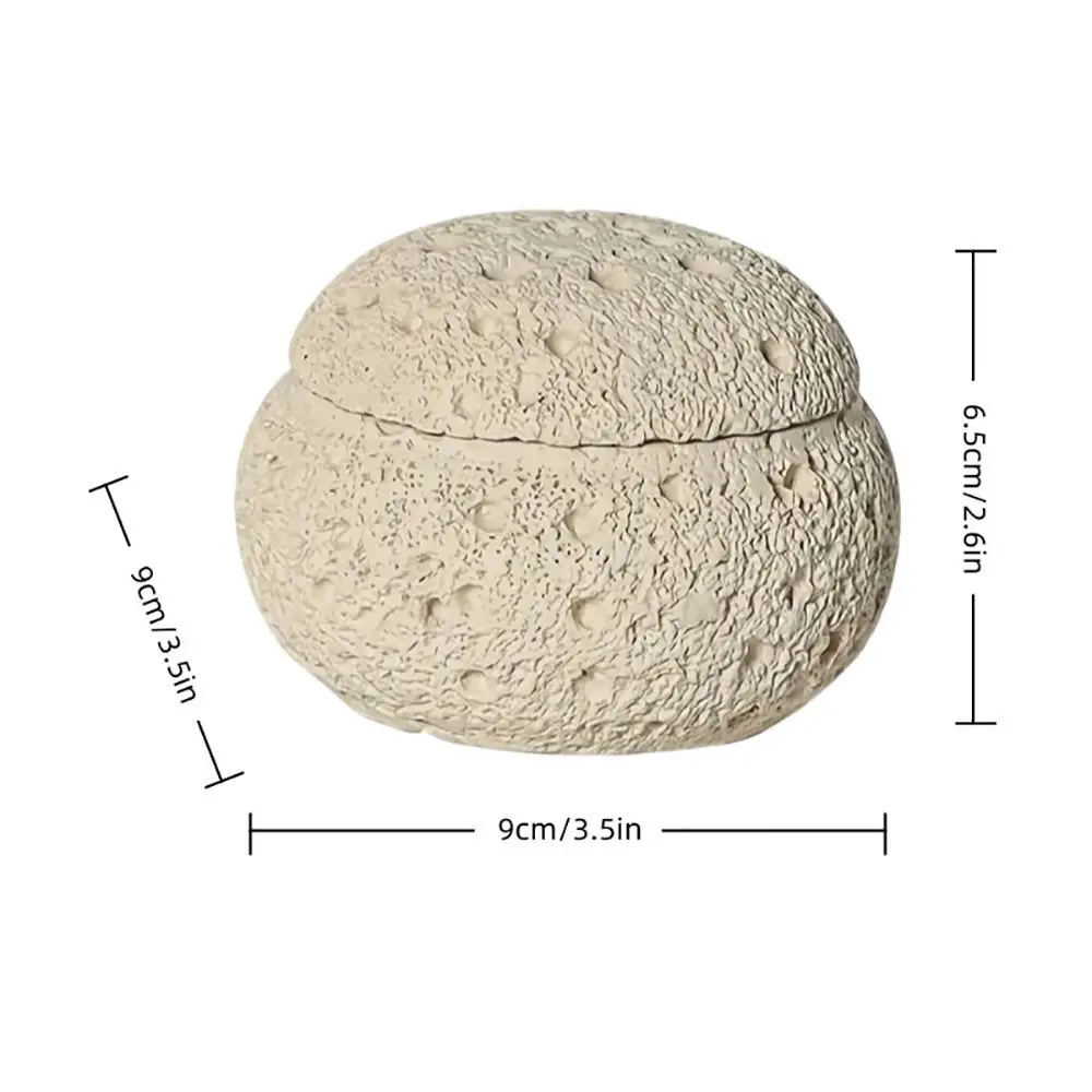 Meteorite Spherical Incense Burner Anti-Fly Ash Lid Multicolor Fragrant Plate Photo Prop Resin Aromatherapy Ornament