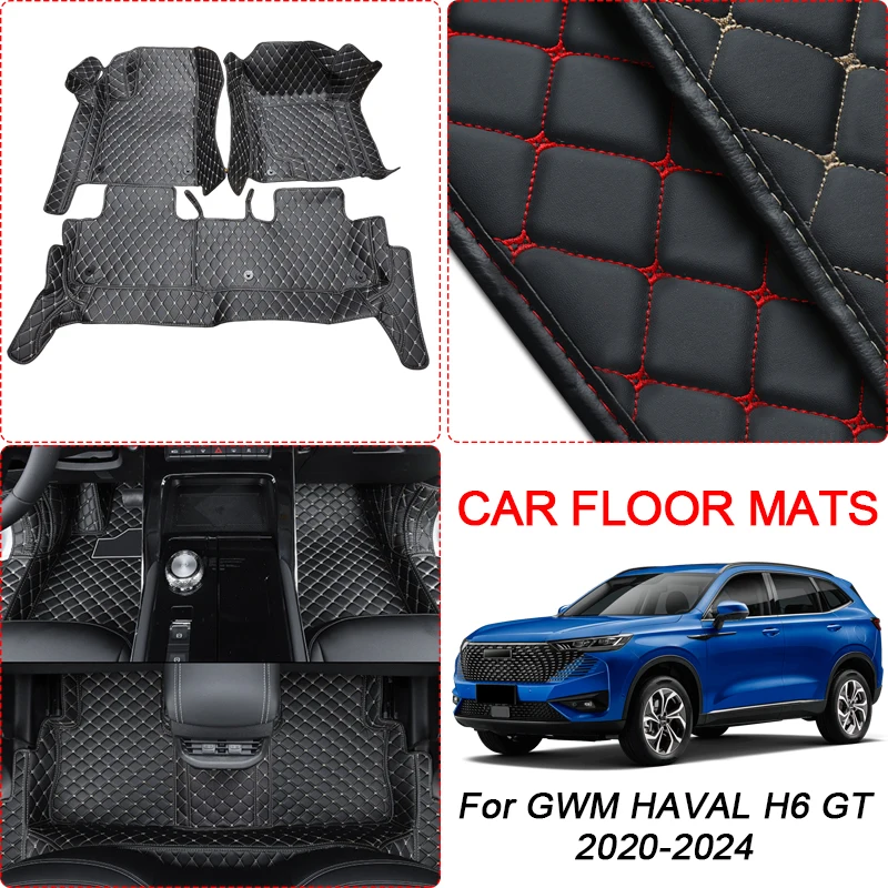 

Автомобильный напольный коврик 3D для GWM HAVAL H6 GT 2020-2024, защитная подкладка для ног, ковер, водонепроницаемый аксессуар