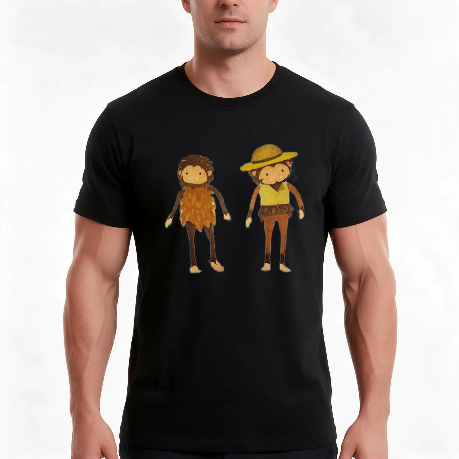 Sneaky Sasquatch Moods T-Shirt, Summer Casual Cotton Tee, Oversized Streetwear Tops, Vintage Graphic Print, Unisex Men Women