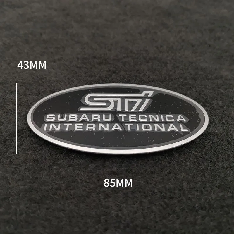 جسم السيارة شعار الجذع ثلاثية الأبعاد ملصقات معدنية شارة الشارات ملحق لسوبارو STI فورستر امبريزا ليجاسي Outback XV BRZ WRX Tribeca #4