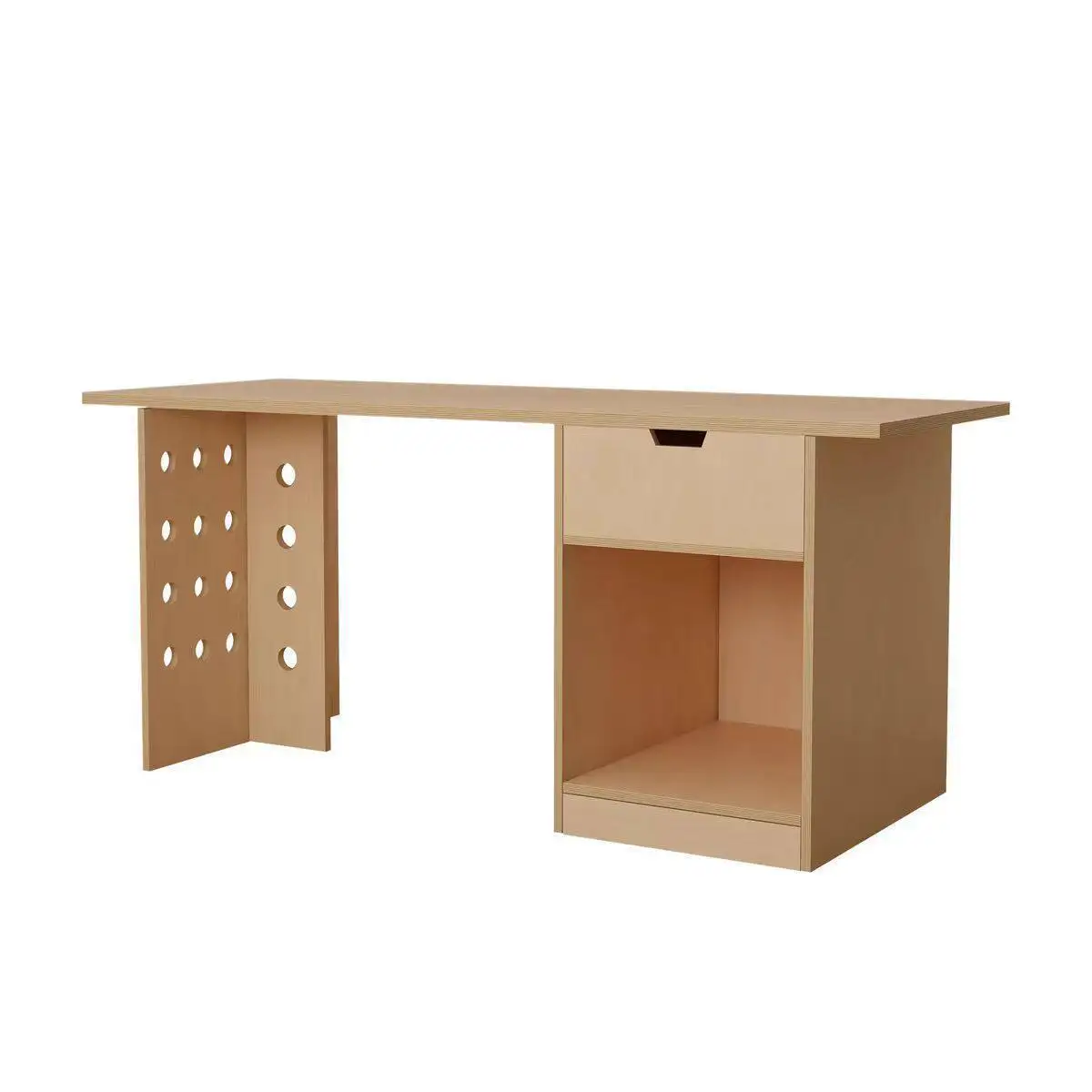 HYS Modern Simple Desk Computer Desk Birch Ocean Board Table Long Learning Table Large Board Workbench Desk