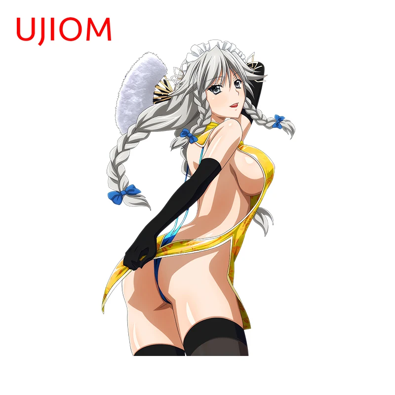 UJIOM 13cm × 8cm Grayfia Lucifuge Sexy Wall Sticker Seductive Pose Girl Bedroom Murals Decal Personal Laptop Desk Chambre