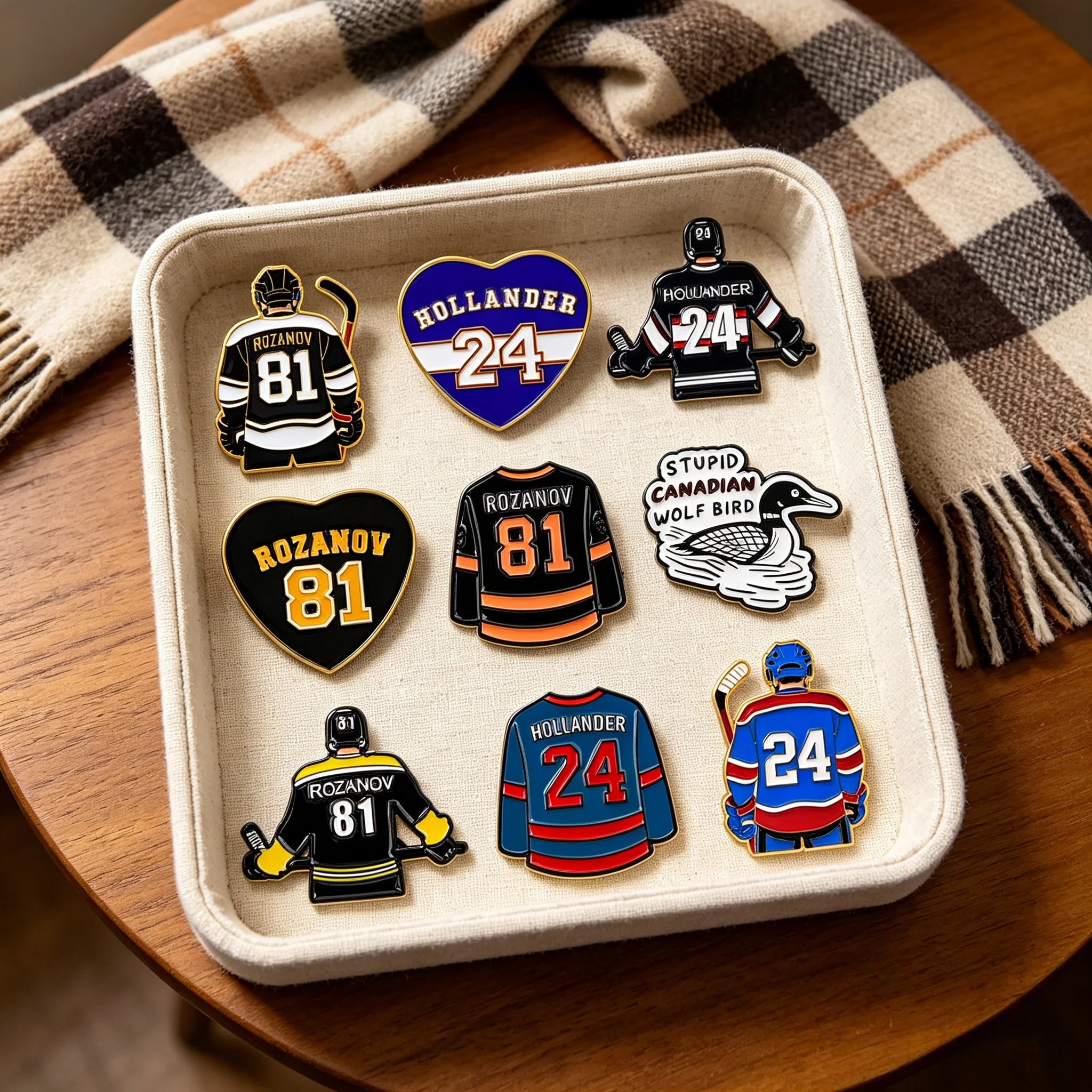 Broche émaillée avec citation 'Heated Rivalry' inspirée d'un drama TV, pour uniforme de baseball, badge de revers, accessoire de vêtement, bijou, cadeau