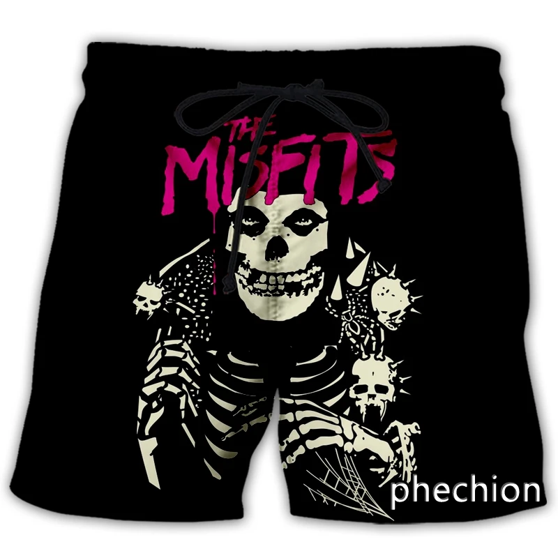 phechion New Fashion Men/Women Misfits 3D Print Casual Shorts Novelty Streetwear Men Loose Sporting Shorts L186