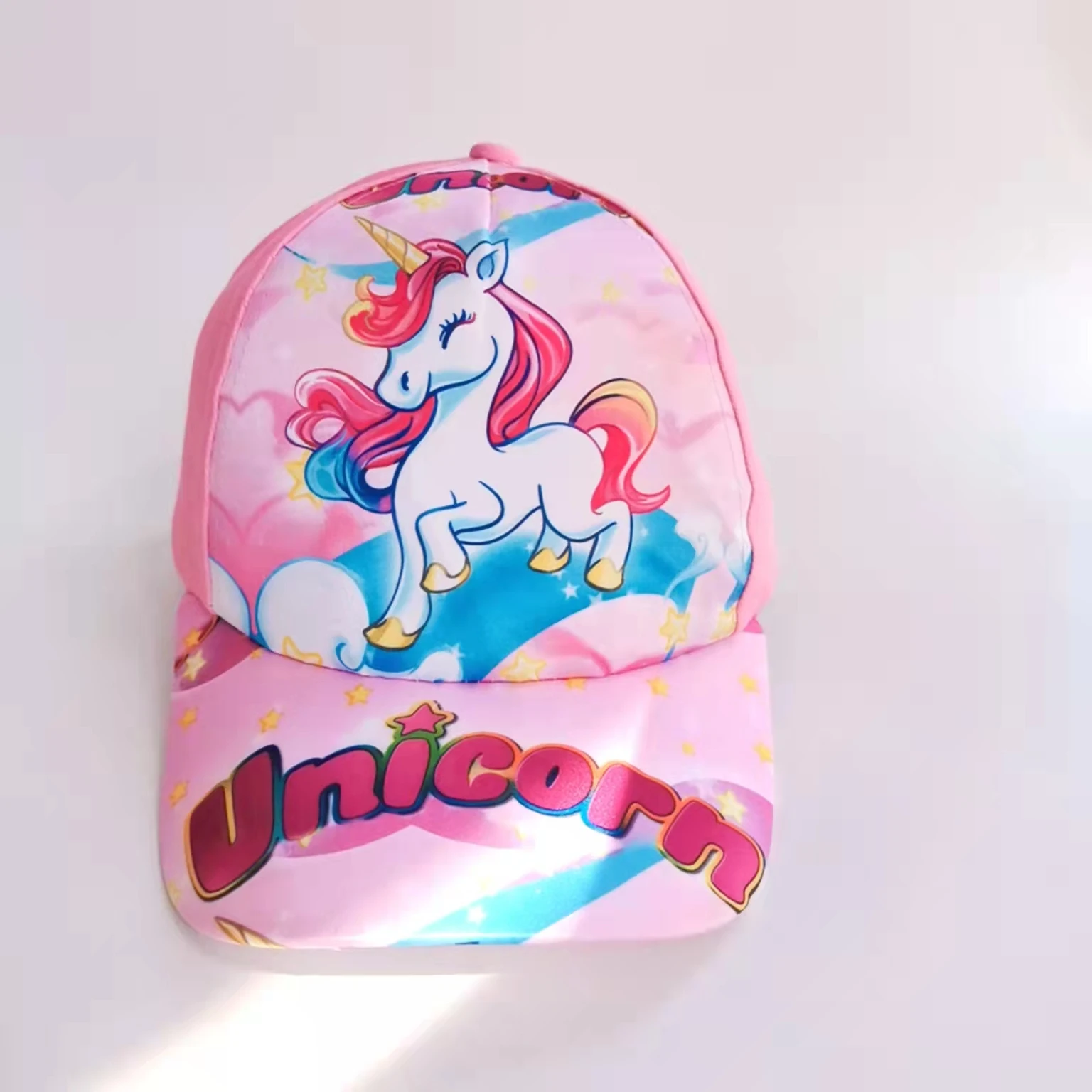 baby girl hat summer unicorn hat cap unicorn letter rainbow baseball cap sun truck hat cap for kids girl accessories casquette