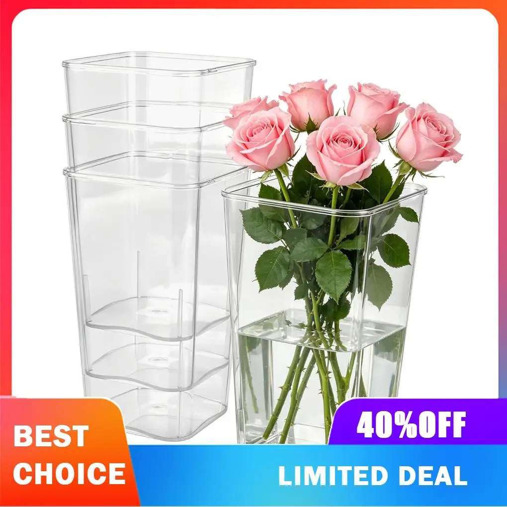Lightweight Plastic Vases For Centerpieces Chic Square Vases Stunning Centerpieces Effortlessly