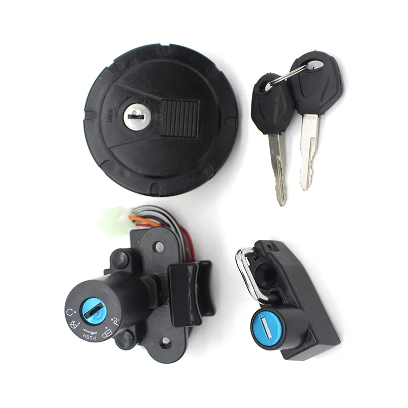 

AB61-Motorcycle Ignition Key Switch Fuel Gas Cap Seat Lock Kit Replacement For Kawasaki KLX KL 250 KMX125 KMX250 KLR250 KLR650 K