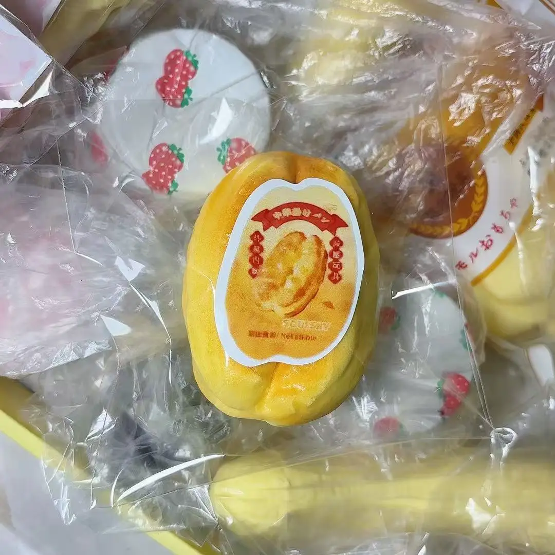 Pu lento rebote molhado comida macia jogar squeeze brinquedo simulação donut pão modelo bonito squishy sentir alívio do estresse feliz fidget