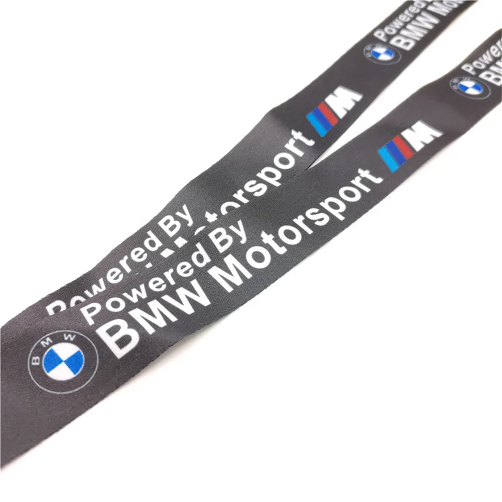 BMW Motorrad Lanyard Nylon Printing Emblem Style Black White Keychain motorcycle accessories gadget auto Fashion Gift