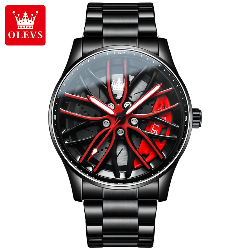 

Watch wheel hub turns quartz trendy fashion waterproof men's watch men's watch
