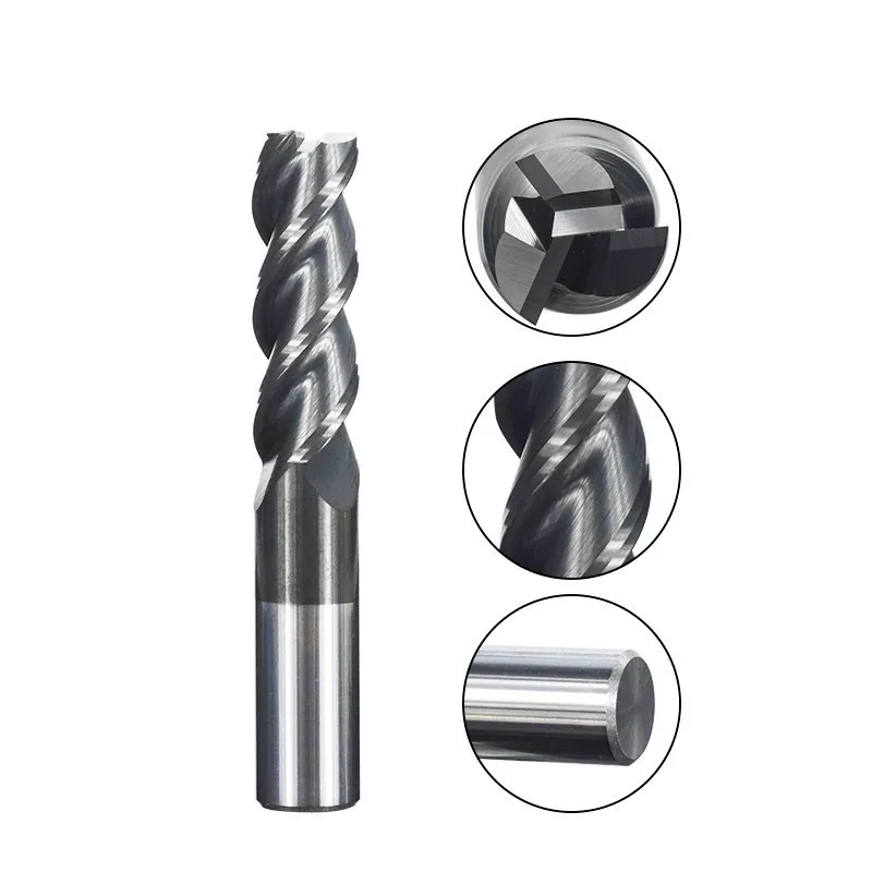 Milling Cutter 3 Flute End Milling Bit 1-12mm Carbide End Mill for Aluminum Cutting CNC Machine Milling Tool Router Bit