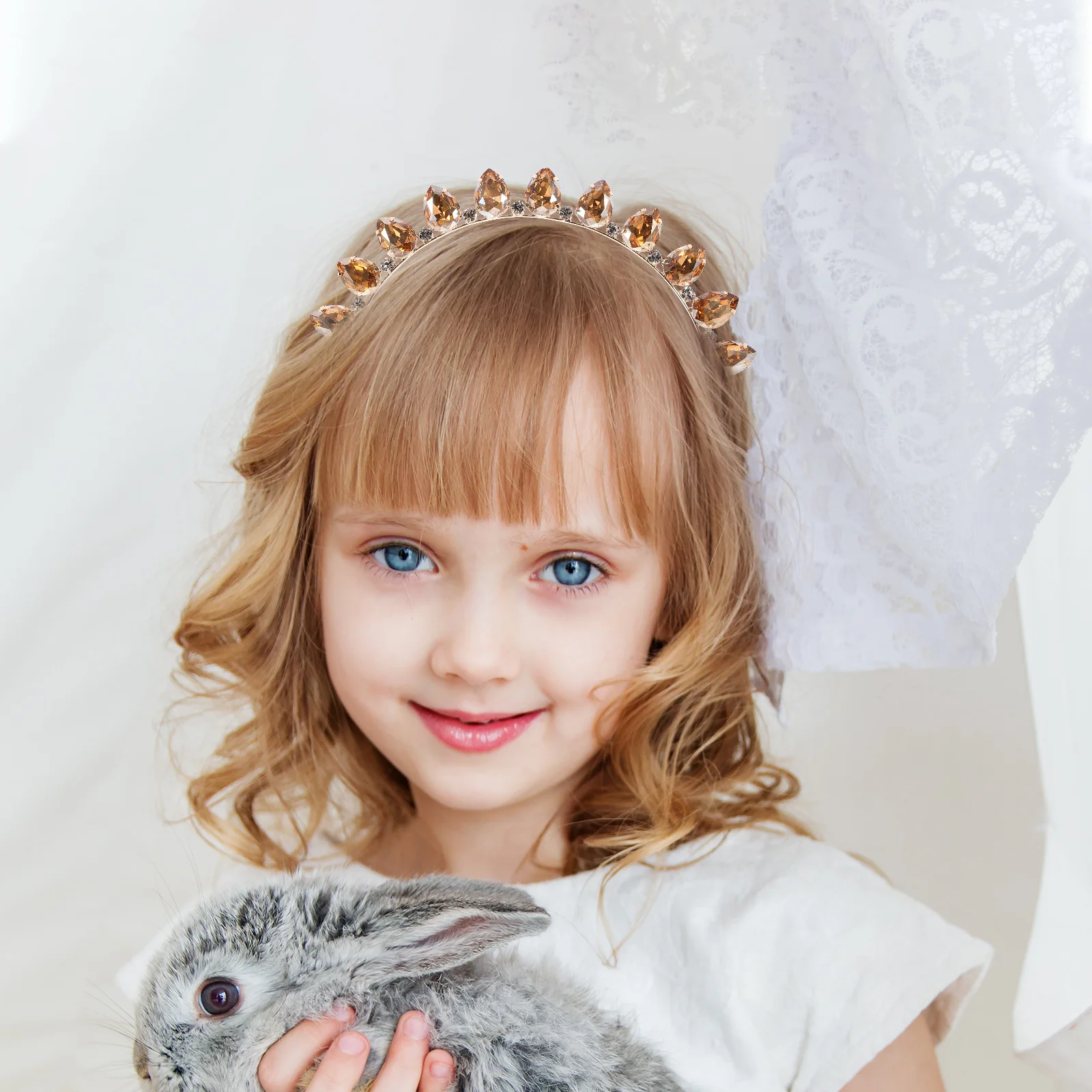 

Crystal Hair Headband Eye-Catching Water Rhinestone Party Accessory for Women Bridal Wedding Event Shine