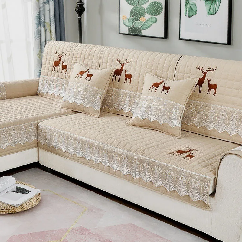 Four Season Corner Sofa Cushion Plaid Non-slip Sofa Cover Protector Chaise Couch Cover 1/2/3/4-seater Sofá Towel for Living Room