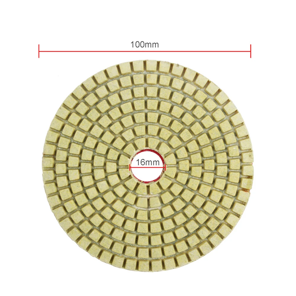 10pcs Diamond Polishing Discs+Pad 50# 100# 150# 300# 500# 800#100#1500# 2000# 3000# Marble Polishing Use Grinding Discs Set